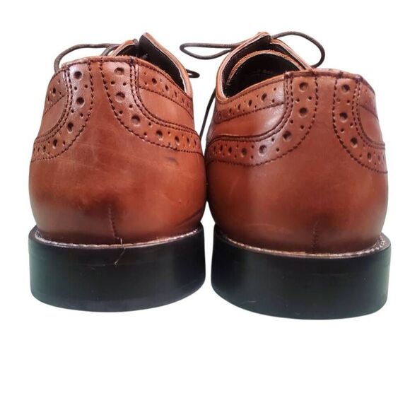 The Nunn Bush Norcross Comfort Gel Cognac Oxford Men's Shoes in size 12W - Picture 6 of 7